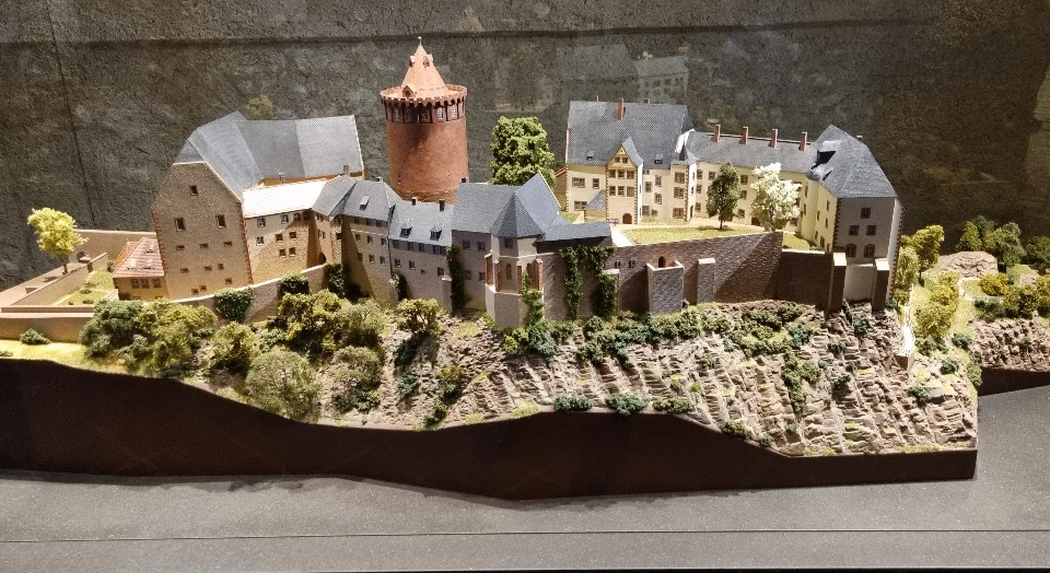 Ein Modell der Burg