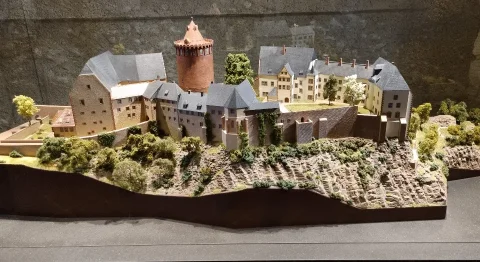 Ein Modell der Burg